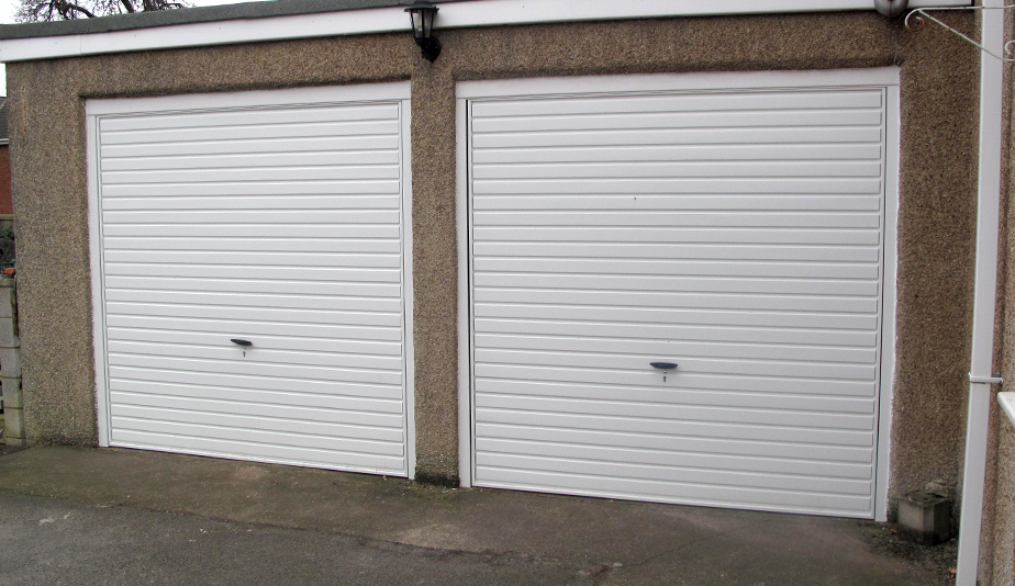 Our team in Leeds installed a set of horizontal up and over doors in Garforth.
